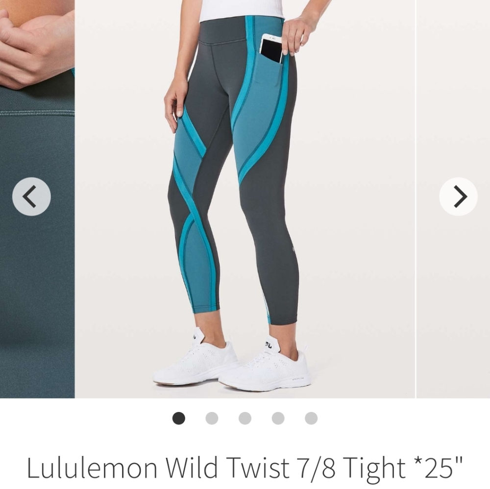 Lululemon wild twist 7/8 tights